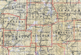 1878 Map of Mississippi