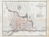 1878 Map of The City Of Jacksonville Florida