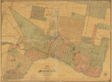 1885 Map of the city of Jacksonville Duval County Florida