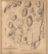 1830 Map of North-Brookfield Massachusetts