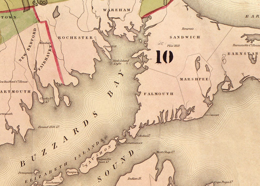 1842 Map of Massachusetts