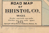 1895 Map of Bristol County Massachusetts