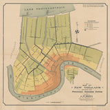 1895 Map of New Orleans Drainage System