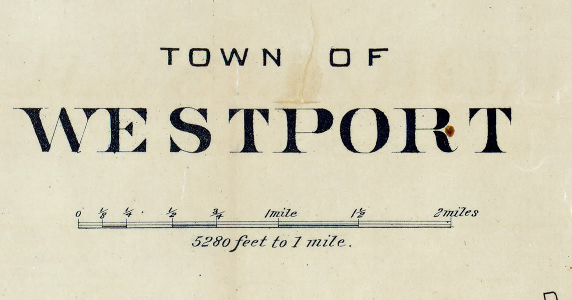 Early 1900s Map of Westport Massachusetts