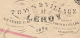 1856 Map of Leroy Genesee County New York