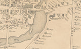 1856 Map of Leroy Genesee County New York