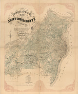 1857 Map of Saint Louis County Missouri