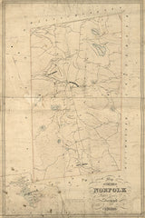 1853 Map of Norfolk Litchfield County Connecticut