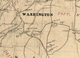 1853 Map of Washington Litchfield County Connecticut