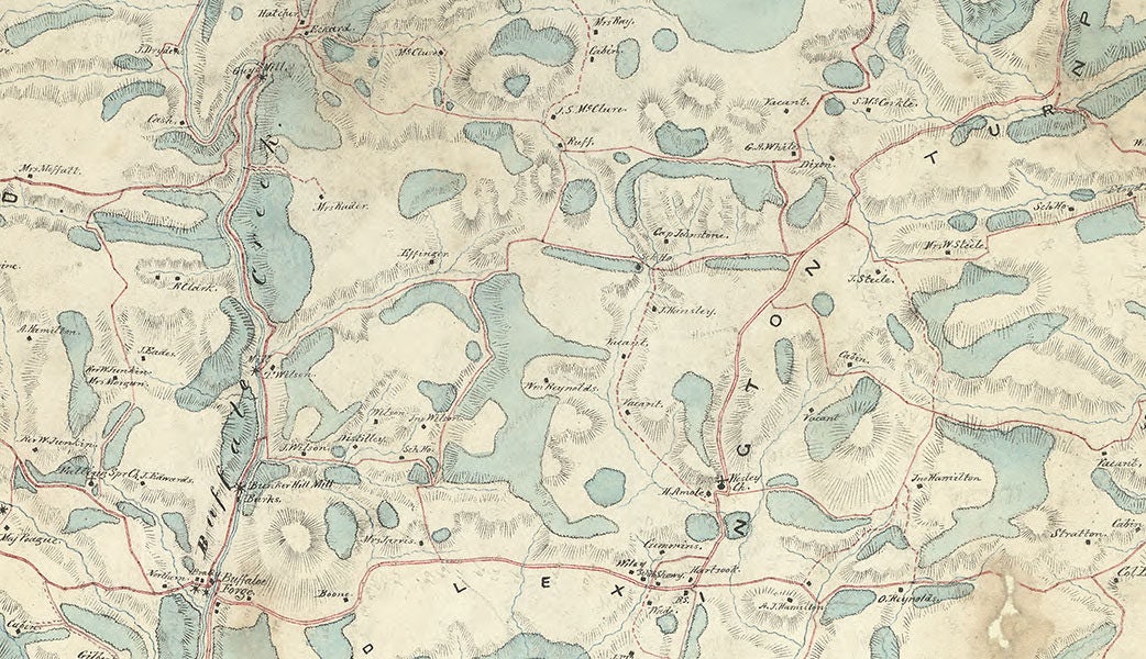 1863 Map of Rockbridge County Virginia