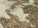 1873 Panoramic Map of Norfolk & Portsmouth Virginia