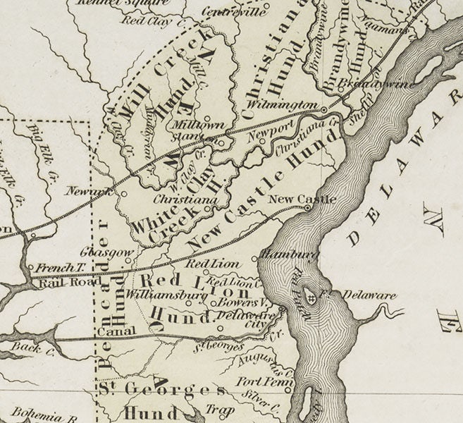 1838 Map of Delaware