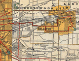1893 Map of Buffalo New York Area