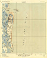 1919 Topo Map of Fernandina Florida Quadrangle