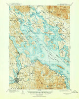 1909 Map of Lake Winnipesaukee New Hampshire