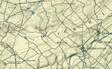 1894 Topo Map of Quakertown PA Quadrangle Bucks County