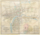 1886 Map of Waltham Massachusetts