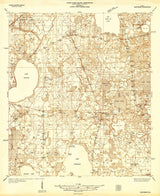 1938 Topo Map of Hawthorn Florida Quadrangle