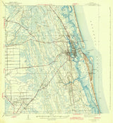 1943 Topo Map of Saint Augustine Florida Quadrangle