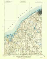 1895 Topo Map of Oswego New York Quadrangle