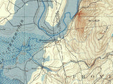 1899 Topo Map of Bradalbin New York Quadrangle