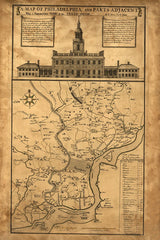 1752 Map of Philadelphia Pennsylvania