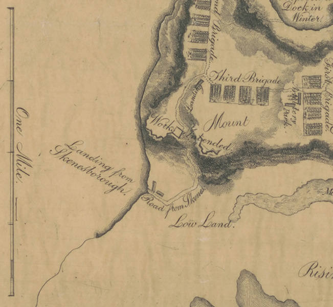 1776 Map of Fort Ticonderoga and its Dependencies