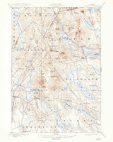 1900 Topo Map of Orland Maine Ellsworth & Branch Lake