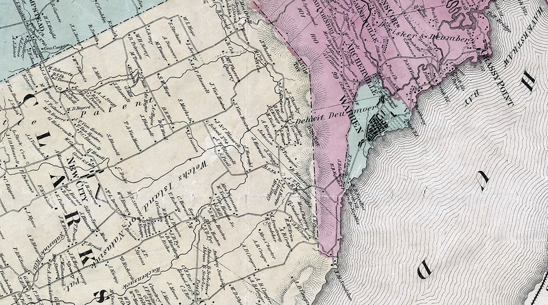 1867 Map of Rockland County New York