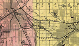 1881 Map of Minneapolis Minnesota