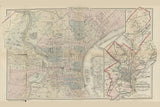 1883 Map of Philadelphia Pennsylvania