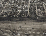 1887 Panoramic Map of Cleveland Ohio