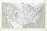 1890 Map of The United States
