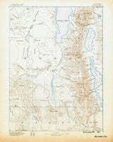 1886 Topo Map of Altura California Quadrangle