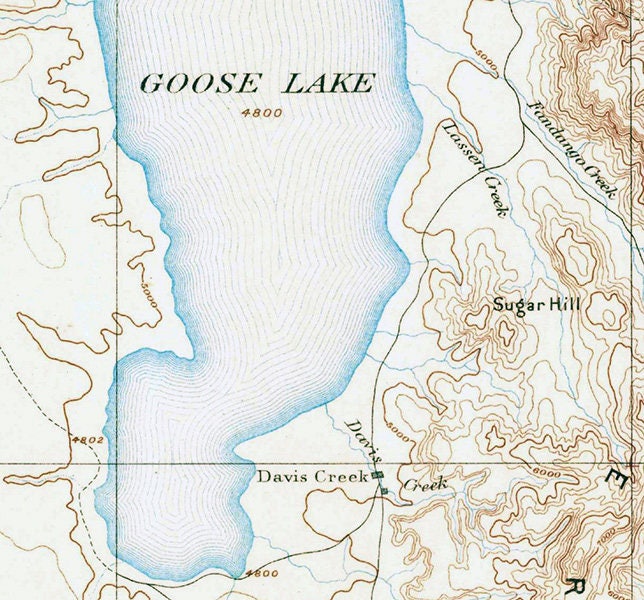 1886 Topo Map of Altura California Quadrangle