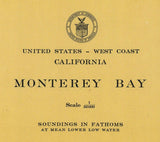 1948 Nautical Map of Monterey Bay California