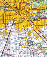 1975 Map of Houston Texas