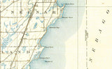 1911 Topo Map of Neenah Wisconsin Quadrangle Showing Fond du Lac