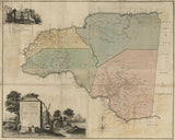 1763 Map of Cornwall County Jamaica