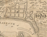 1763 Map of the town and harbour of Saint Augustine Florida