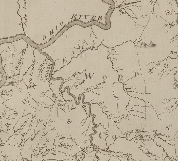 1793 Map of Kentucky