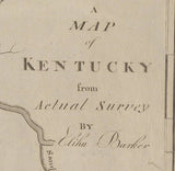 1793 Map of Kentucky