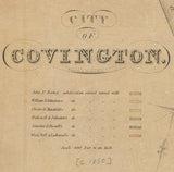 1850 Map of the City of Covington