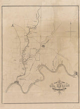 1864 Map of the Oil Region Venango County Pennsylvania