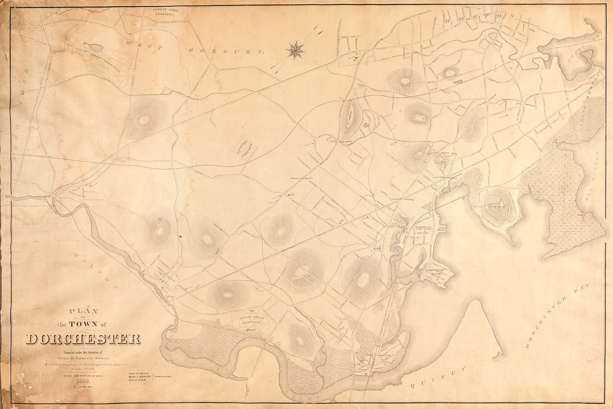 1870 Map of Dorchester Massachusetts