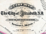 1874 Map of Elizabeth New Jersey