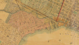 1885 Map of the city of Jacksonville Duval County Florida