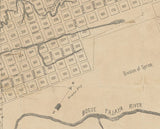 1887 Map of New Covington St Tammany Parish La