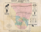 1892 Map of The Oranges New Jersey