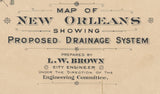 1895 Map of New Orleans Drainage System